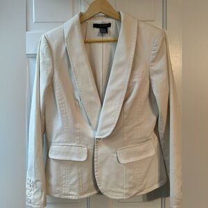 Etcetera Ivory Peplum Blazer | Tailored Career Jacket | Size 10